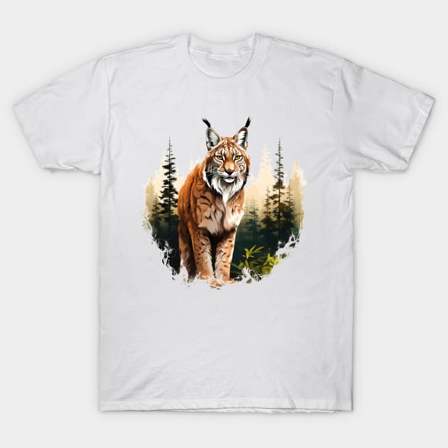 Eurasian Lynx T-Shirt by zooleisurelife